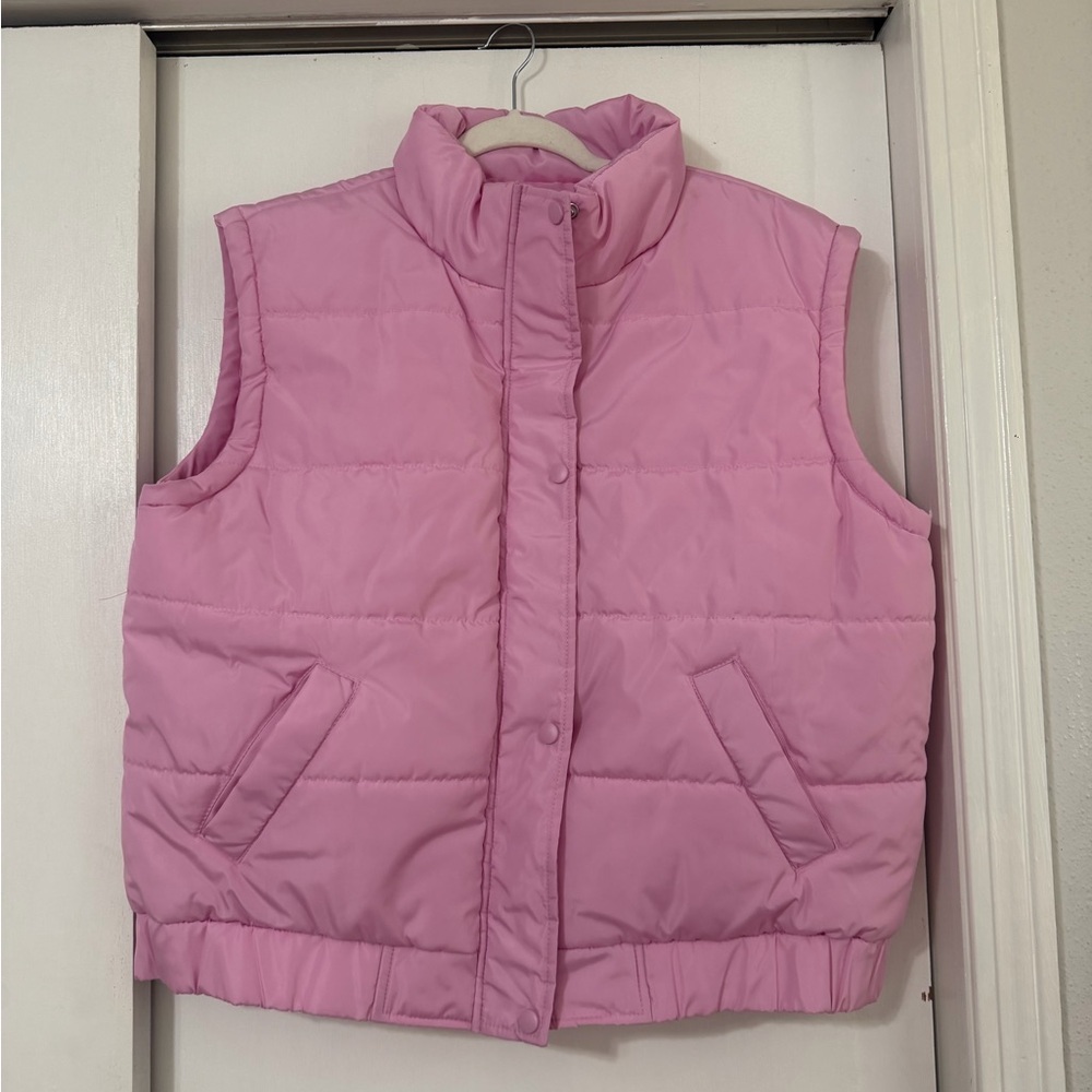 PacSun Light Pink Puffer Vest